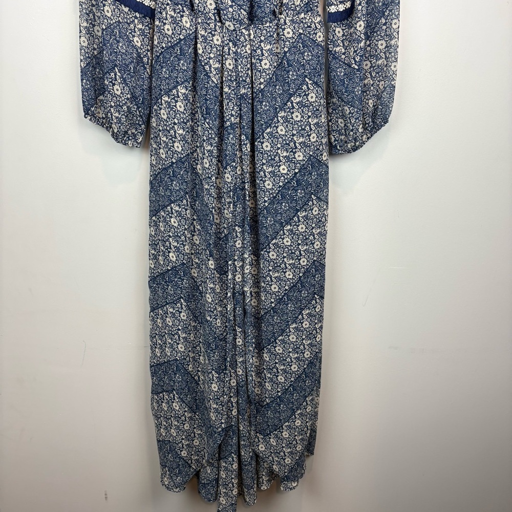 California Moonrise Boho Floral Maxi Dress | Free-Flowing Wildflower Aesthetic - Picture 3 of 15